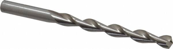 Chicago-Latrobe - 23/64" 135° High Speed Steel Jobber Drill - Bright Finish, Right Hand Cut, Parabolic Flute, Straight Shank, 4-7/8" OAL, Split Point - Americas Industrial Supply