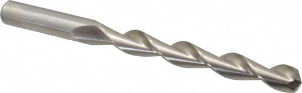 Chicago-Latrobe - 31/64" 135° High Speed Steel Jobber Drill - Bright Finish, Right Hand Cut, Parabolic Flute, Straight Shank, 5-7/8" OAL, Split Point - Americas Industrial Supply
