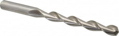 Chicago-Latrobe - 31/64" 135° High Speed Steel Jobber Drill - Bright Finish, Right Hand Cut, Parabolic Flute, Straight Shank, 5-7/8" OAL, Split Point - Americas Industrial Supply