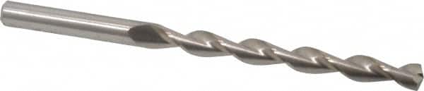 Chicago-Latrobe - Letter G 135° High Speed Steel Jobber Drill - Bright Finish, Right Hand Cut, Parabolic Flute, Straight Shank, 4-1/8" OAL, Split Point - Americas Industrial Supply
