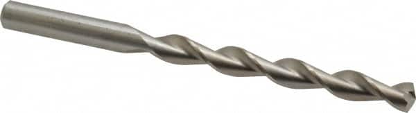Chicago-Latrobe - Letter O 135° High Speed Steel Jobber Drill - Bright Finish, Right Hand Cut, Parabolic Flute, Straight Shank, 4-1/2" OAL, Split Point - Americas Industrial Supply