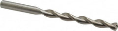 Chicago-Latrobe - Letter O 135° High Speed Steel Jobber Drill - Bright Finish, Right Hand Cut, Parabolic Flute, Straight Shank, 4-1/2" OAL, Split Point - Americas Industrial Supply