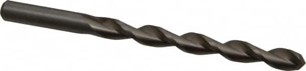 Chicago-Latrobe - Letter Q 135° High Speed Steel Jobber Drill - Bright Finish, Right Hand Cut, Parabolic Flute, Straight Shank, 4-3/4" OAL, Split Point - Americas Industrial Supply