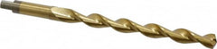 Chicago-Latrobe - 17/32", 135° Point, Parabolic Flute, High Speed Steel Taper Length Drill Bit - TiN Finish, 6" Flute Length, 8" OAL, Series 120DHT - Americas Industrial Supply