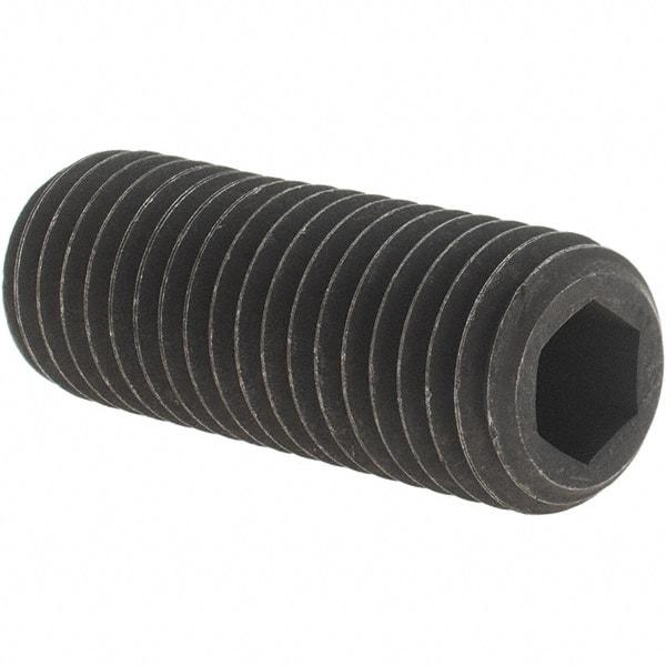 Value Collection - 3/4-10 UNC, 2" OAL, Cup Point Set Screw - Grade 8 Alloy Steel, 3/8" Key - Americas Industrial Supply