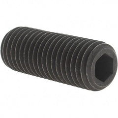 Value Collection - 3/4-10 UNC, 2" OAL, Cup Point Set Screw - Grade 8 Alloy Steel, 3/8" Key - Americas Industrial Supply