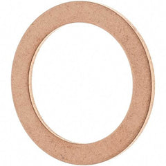 Value Collection - 1/2 SAE, 33/64" ID x 45/64" OD Oil Drain Plug Gasket - 1/32" Thick, Copper - Americas Industrial Supply