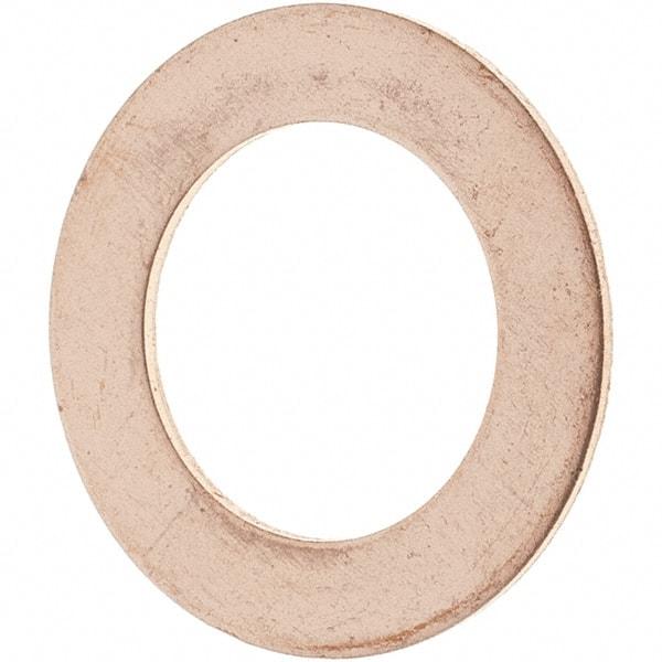 Value Collection - 1/2 SAE, 33/64" ID x 13/16" OD Oil Drain Plug Gasket - 1/32" Thick, Copper - Americas Industrial Supply