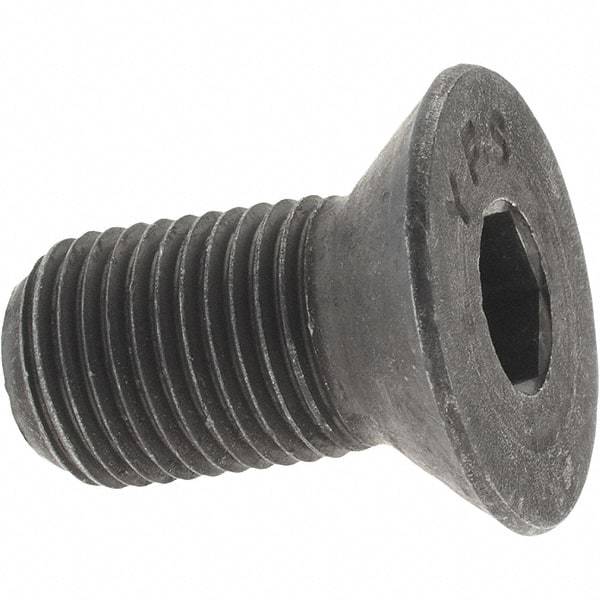 Value Collection - 1/2-20 UNF Hex Socket Drive, 82° Flat Screw - Alloy Steel, Black Oxide Finish, Fully Threaded, 1" OAL - Americas Industrial Supply