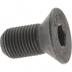 Value Collection - 1/2-20 UNF Hex Socket Drive, 82° Flat Screw - Alloy Steel, Black Oxide Finish, Fully Threaded, 1" OAL - Americas Industrial Supply