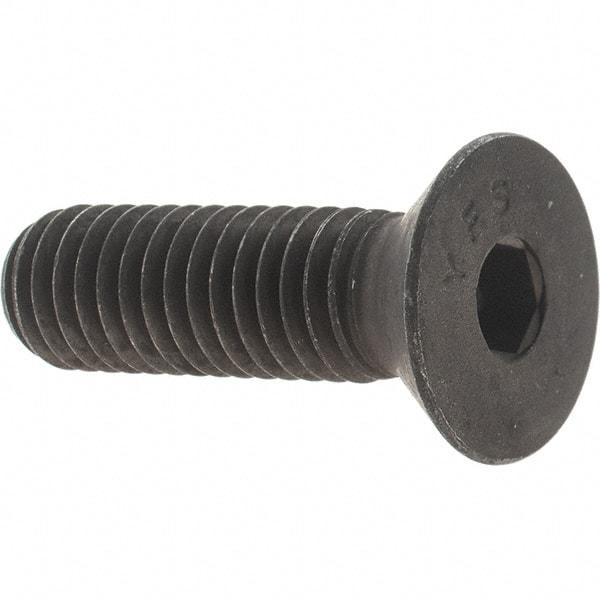 Value Collection - 7/16-14 UNC Hex Socket Drive, 82° Flat Screw - Alloy Steel, Black Oxide Finish, Fully Threaded, 1-1/2" OAL - Americas Industrial Supply