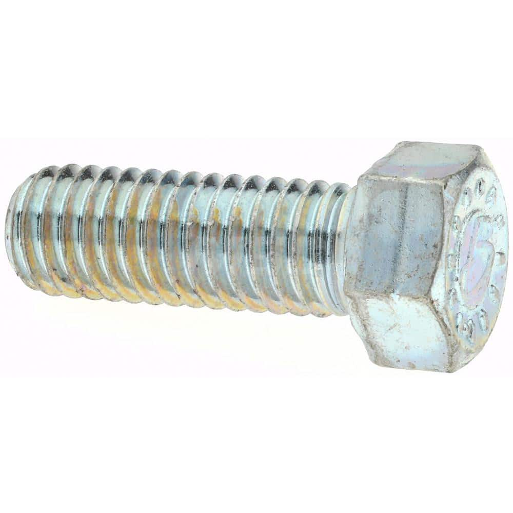 Hex Head Cap Screw: 5/16-18 x 1/2″, Grade 9 Alloy Steel, Zinc-Plated