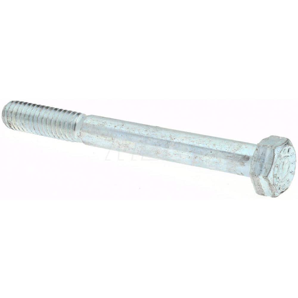 Hex Head Cap Screw: 5/8-11 x 4″, Grade 9 Alloy Steel, Zinc-Plated Clear Chromate