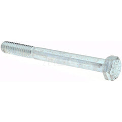 Hex Head Cap Screw: 1/4-20 x 2-1/2″, Grade 9 Alloy Steel, Zinc-Plated Clear Chromate