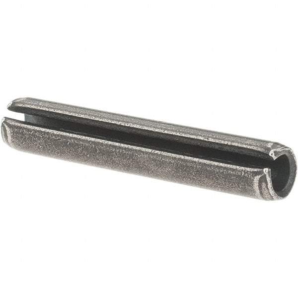 Value Collection - 7/32" Diam x 1-1/4" Long Slotted Spring Pin - Grade 1070-1090 Alloy Steel, Uncoated - Americas Industrial Supply