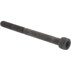 Value Collection - #10-24 UNC Hex Socket Drive, Socket Cap Screw - Alloy Steel, Black Oxide Finish, Partially Threaded, 2-1/4" Length Under Head - Americas Industrial Supply