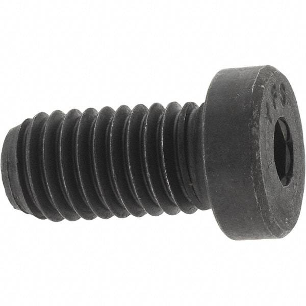 Value Collection - 1/2-13 UNC Hex Socket Drive, Low Socket Cap Screw - Alloy Steel, Black Oxide Finish, Fully Threaded, 1" Length Under Head - Americas Industrial Supply