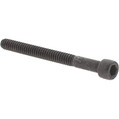 Value Collection - #6-32 UNC Hex Socket Drive, Socket Cap Screw - Alloy Steel, Black Oxide Finish, Partially Threaded, 1-1/2" Length Under Head - Americas Industrial Supply