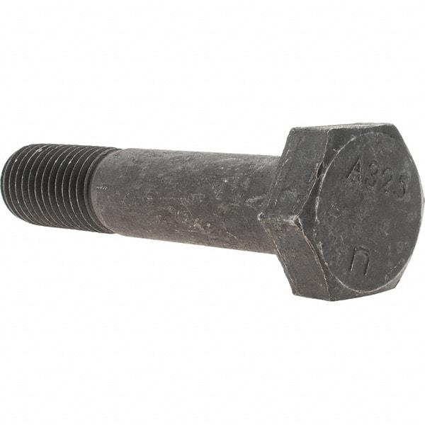 Value Collection - 7/8-9 Thread, 4-1/4" Length Under Head, Hex Head Bolt - A325 Steel, Uncoated - Americas Industrial Supply