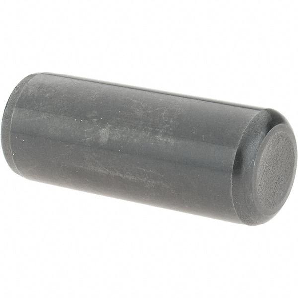 Value Collection - 1/2" Diam x 1-1/4" Pin Length Grade 8 Alloy Steel Standard Dowel Pin - Bright Finish, C 47-58 & C 60 (Surface) Hardness, 29,450 Lb (Single Shear), 58,900 Lb (Double Shear) Breaking Strength, 1 Beveled & 1 Rounded End - Americas Industrial Supply