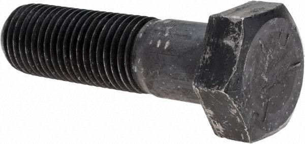 Value Collection - 1-1/4 - 7 UNC, 4-1/2" Length Under Head Hex Head Cap Screw - Partially Threaded, Grade 5 Steel, Uncoated, 1-7/8" Hex - Americas Industrial Supply