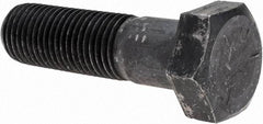 Value Collection - 1-1/4 - 7 UNC, 4-1/2" Length Under Head Hex Head Cap Screw - Partially Threaded, Grade 5 Steel, Uncoated, 1-7/8" Hex - Americas Industrial Supply