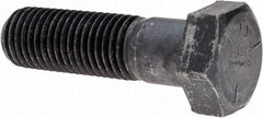 Made in USA - 1-1/8 - 7 UNC, 4" Length Under Head Hex Head Cap Screw - Partially Threaded, Grade 5 Steel, Uncoated, 1-11/16" Hex - Americas Industrial Supply