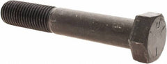 Value Collection - 1-8 UNC, 6" Length Under Head Hex Head Cap Screw - Partially Threaded, Grade 5 Steel, Uncoated, 1-1/2" Hex - Americas Industrial Supply