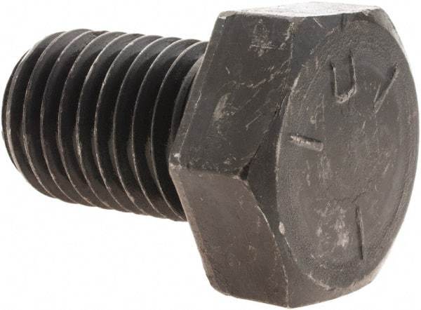 Value Collection - 1-8 UNC, 1-1/2" Length Under Head Hex Head Cap Screw - Fully Threaded, Grade 5 Steel, Uncoated, 1-1/2" Hex - Americas Industrial Supply