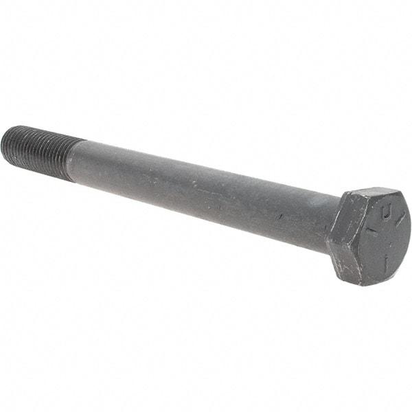 Value Collection - 7/8-9 UNC, 9" Length Under Head Hex Head Cap Screw - Partially Threaded, Grade 5 Steel, Uncoated, 1-5/16" Hex - Americas Industrial Supply
