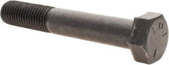 Value Collection - 7/8-9 UNC, 5-1/2" Length Under Head Hex Head Cap Screw - Partially Threaded, Grade 5 Steel, Uncoated, 1-5/16" Hex - Americas Industrial Supply