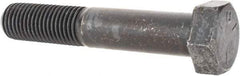 Value Collection - 7/8-9 UNC, 5" Length Under Head Hex Head Cap Screw - Partially Threaded, Grade 5 Steel, Uncoated, 1-5/16" Hex - Americas Industrial Supply