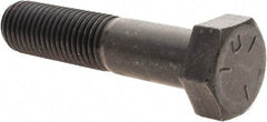 Value Collection - 7/8-9 UNC, 4" Length Under Head Hex Head Cap Screw - Partially Threaded, Grade 5 Steel, Uncoated, 1-5/16" Hex - Americas Industrial Supply