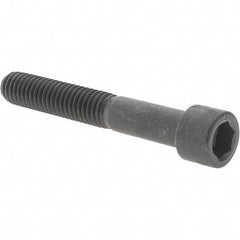 Value Collection - 3/8-16 UNC Hex Socket Drive, Socket Cap Screw - Alloy Steel, Black Oxide Finish, Partially Threaded, 2-1/2" Length Under Head - Americas Industrial Supply