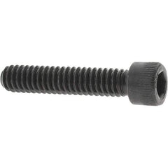 Value Collection - 1/4-20 UNC Hex Socket Drive, Socket Cap Screw - Alloy Steel, Black Oxide Finish, Fully Threaded, 1-1/4" Length Under Head - Americas Industrial Supply
