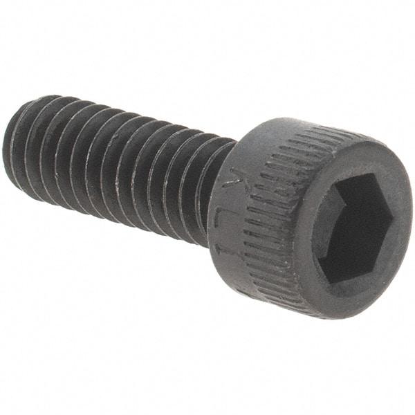 Value Collection - #8-32 UNC Hex Socket Drive, Socket Cap Screw - Alloy Steel, Black Oxide Finish, Fully Threaded, 1/2" Length Under Head - Americas Industrial Supply