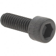 Value Collection - #8-32 UNC Hex Socket Drive, Socket Cap Screw - Alloy Steel, Black Oxide Finish, Fully Threaded, 1/2" Length Under Head - Americas Industrial Supply