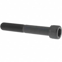 Value Collection - M12x1.75 Metric Coarse Hex Socket Drive, Socket Cap Screw - Grade 12.9 Alloy Steel, Black Oxide Finish, Partially Threaded, 80mm Length Under Head - Americas Industrial Supply