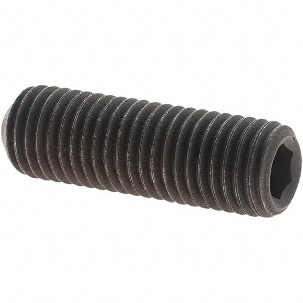 Value Collection - 5/16-24 UNF, 1" OAL, Cup Point Set Screw - Grade 8 Alloy Steel, 5/32" Key - Americas Industrial Supply