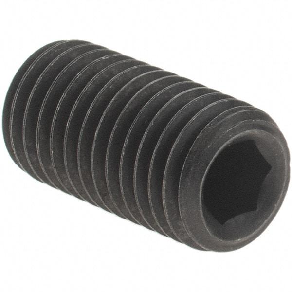 Value Collection - 5/16-24 UNF, 5/8" OAL, Cup Point Set Screw - Grade 8 Alloy Steel, 5/32" Key - Americas Industrial Supply