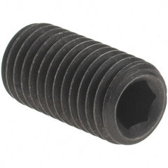 Value Collection - 5/16-24 UNF, 5/8" OAL, Cup Point Set Screw - Grade 8 Alloy Steel, 5/32" Key - Americas Industrial Supply