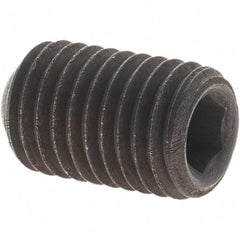 Value Collection - 5/16-24 UNF, 1/2" OAL, Cup Point Set Screw - Grade 8 Alloy Steel, 5/32" Key - Americas Industrial Supply