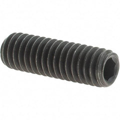 Value Collection - 5/16-18 UNC, 1" OAL, Cup Point Set Screw - Grade 8 Alloy Steel, 5/32" Key - Americas Industrial Supply