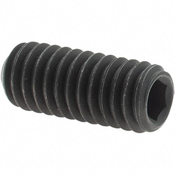 Value Collection - 5/16-18 UNC, 3/4" OAL, Cup Point Set Screw - Grade 8 Alloy Steel, 5/32" Key - Americas Industrial Supply