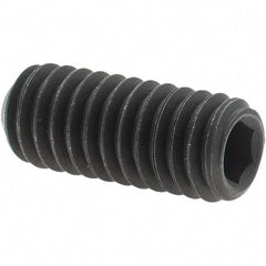Value Collection - 5/16-18 UNC, 3/4" OAL, Cup Point Set Screw - Grade 8 Alloy Steel, 5/32" Key - Americas Industrial Supply