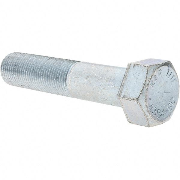 Value Collection - 3/4-16 UNF, 3-1/2" Length Under Head Hex Head Cap Screw - Partially Threaded, Grade 8 Alloy Steel, Zinc-Plated Finish, 1-1/8" Hex - Americas Industrial Supply