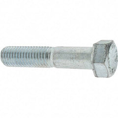Value Collection - 5/8-11 UNC, 3" Length Under Head Hex Head Cap Screw - Partially Threaded, Grade 8 Alloy Steel, Zinc-Plated Finish, 15/16" Hex - Americas Industrial Supply