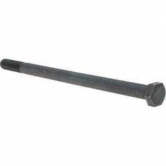 Value Collection - 1/2-13 UNC, 8-1/2" Length Under Head Hex Head Cap Screw - Partially Threaded, Grade 8 Alloy Steel, Uncoated, 3/4" Hex - Americas Industrial Supply