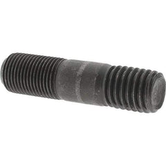 Value Collection - 5/8-18 Long Thread, 5/8-11 Short Thread, 2-1/2" OAL Unequal Double Threaded Stud - Steel, Uncoated, 1" Long Thread Length, 3/4" Short Thread Length - Americas Industrial Supply