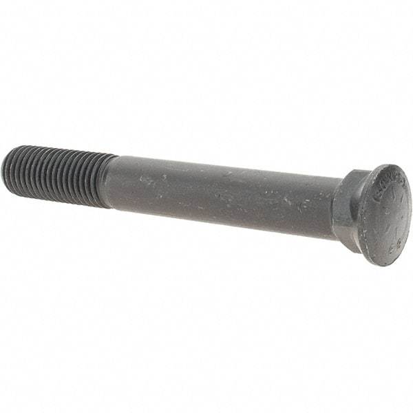 Value Collection - 3/4-10 UNC, 6" OAL, Alloy Steel Plow Bolt - Uncoated, Grade 8 - Americas Industrial Supply